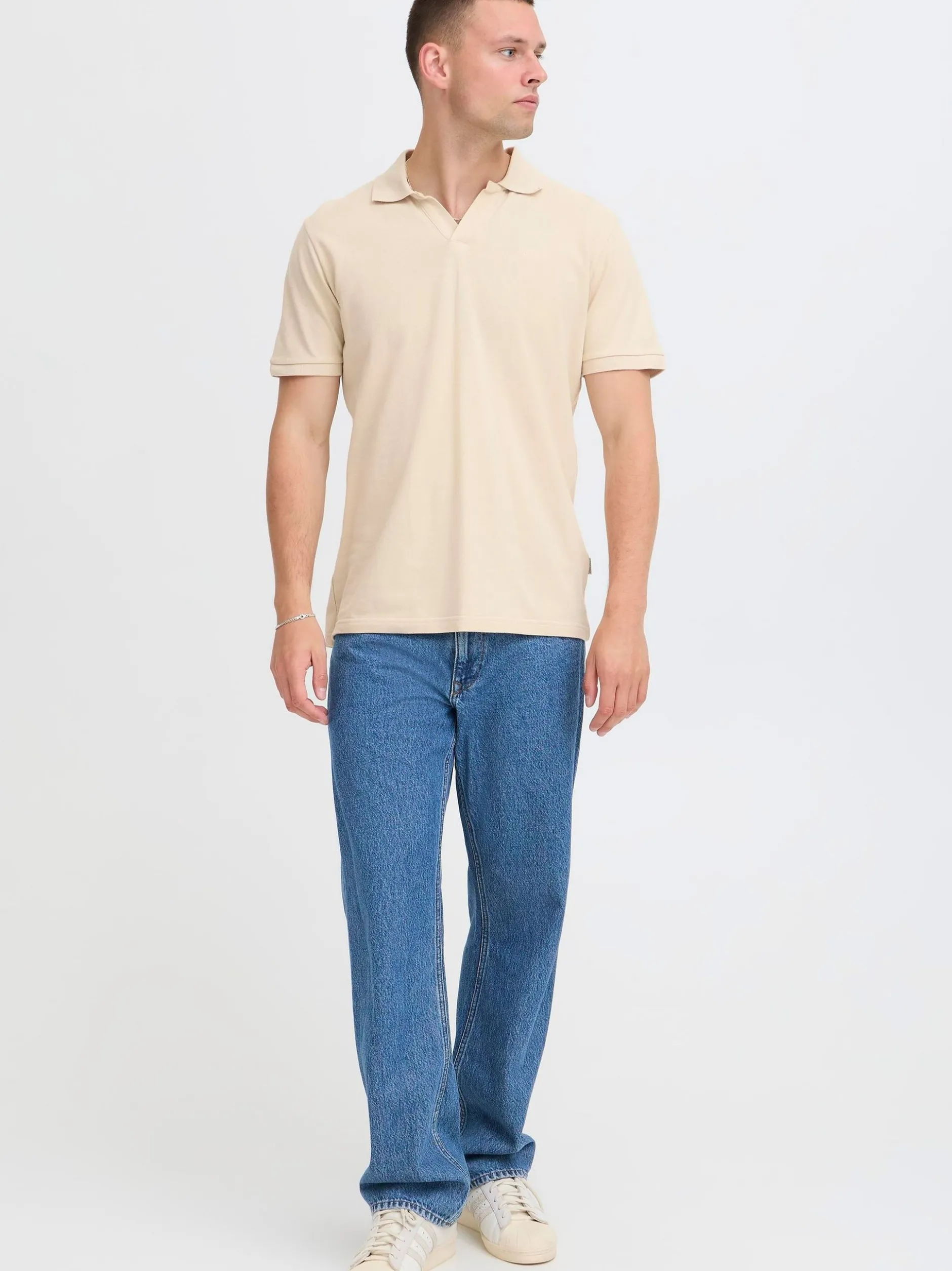 BLEND Herren Poloshirt - BHAbdo in beige