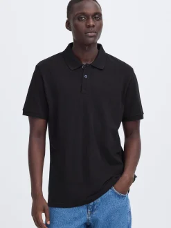 BLEND Herren Poloshirt - BHAbdo in schwarz