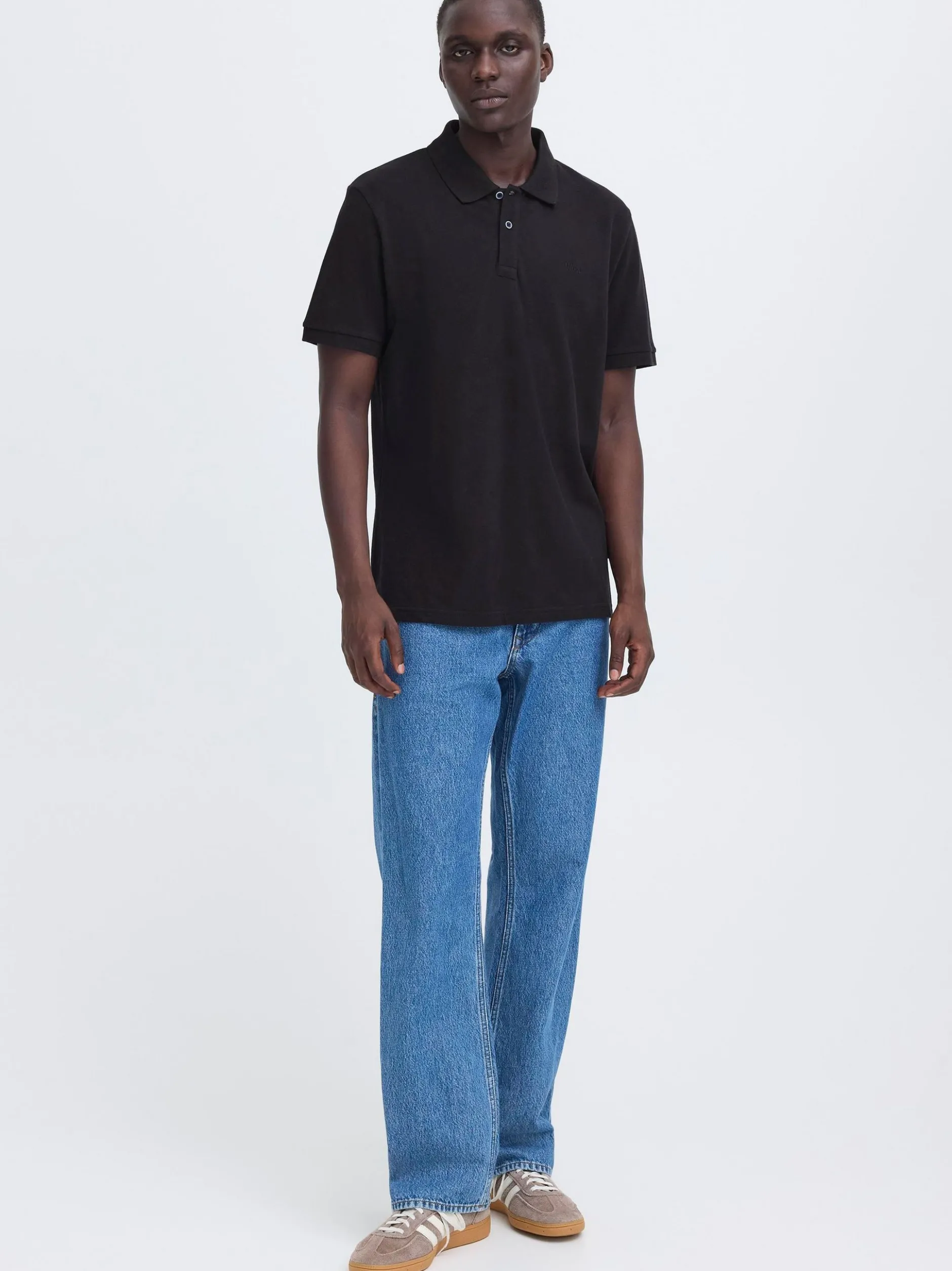 BLEND Herren Poloshirt - BHAbdo in schwarz