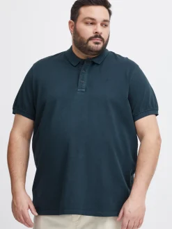 BLEND Herren Poloshirt - BHBShirt Big & Tall in blau