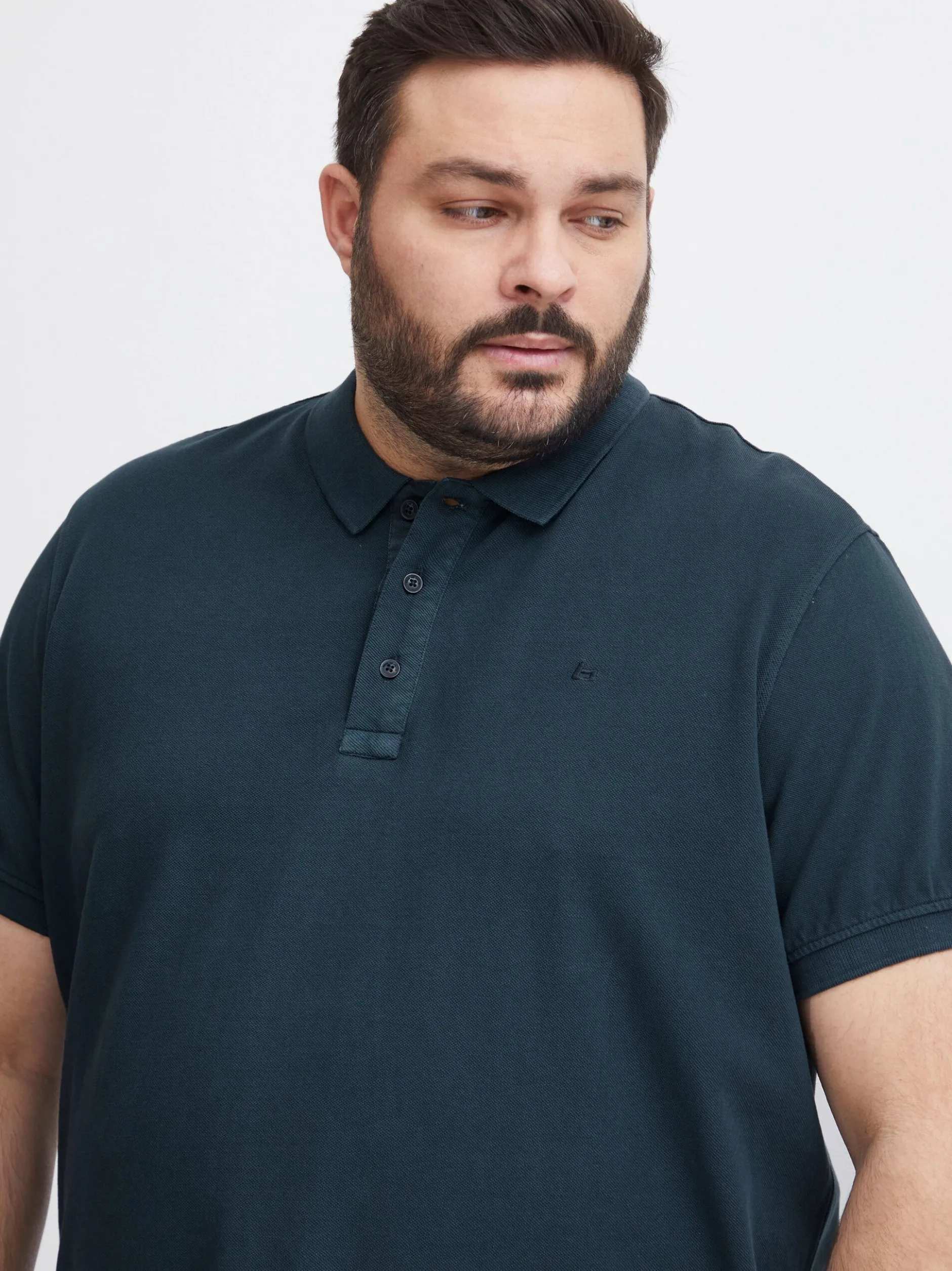 BLEND Herren Poloshirt - BHBShirt Big & Tall in blau