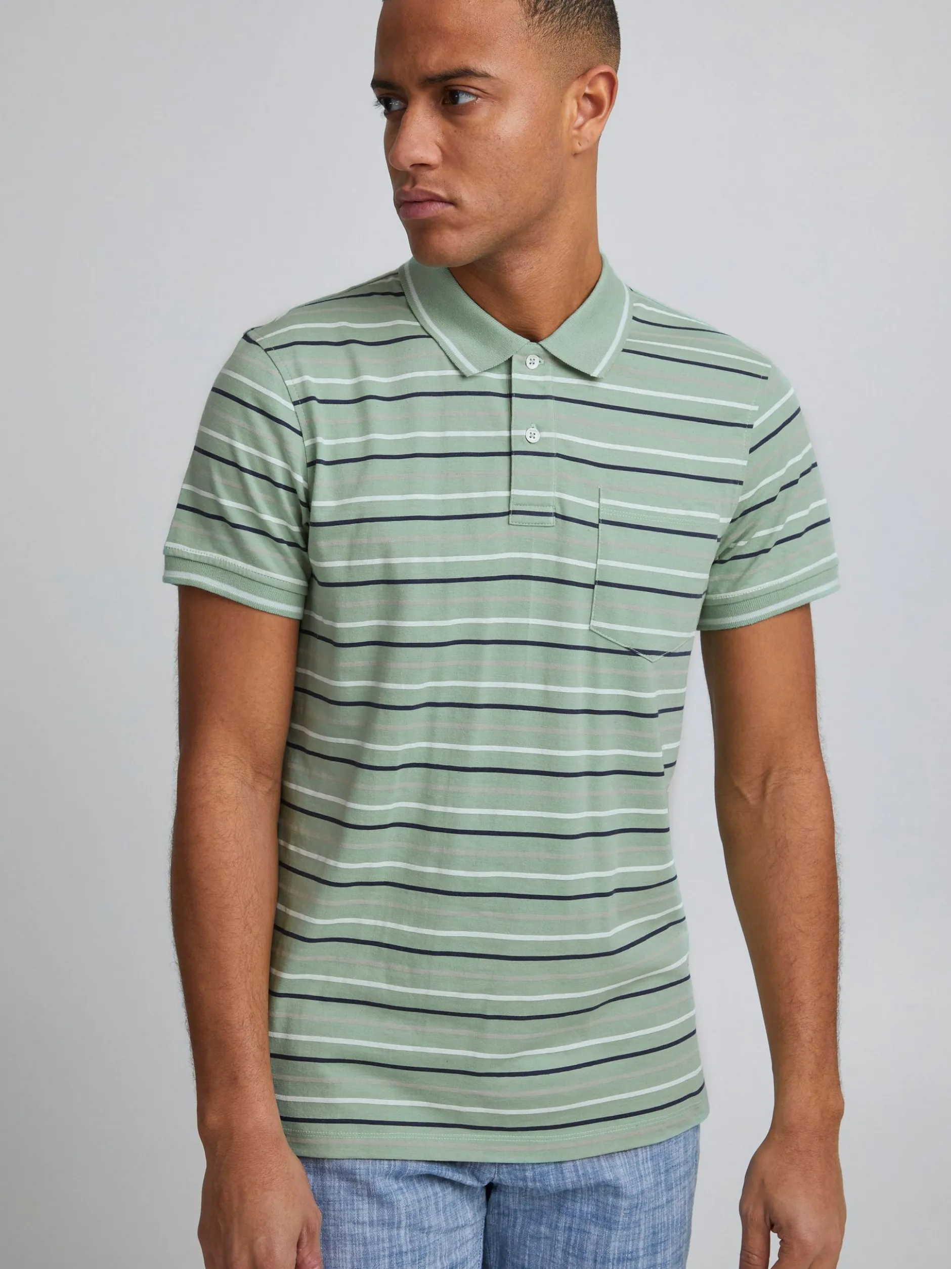 BLEND Herren Poloshirt - BHDominik in mint