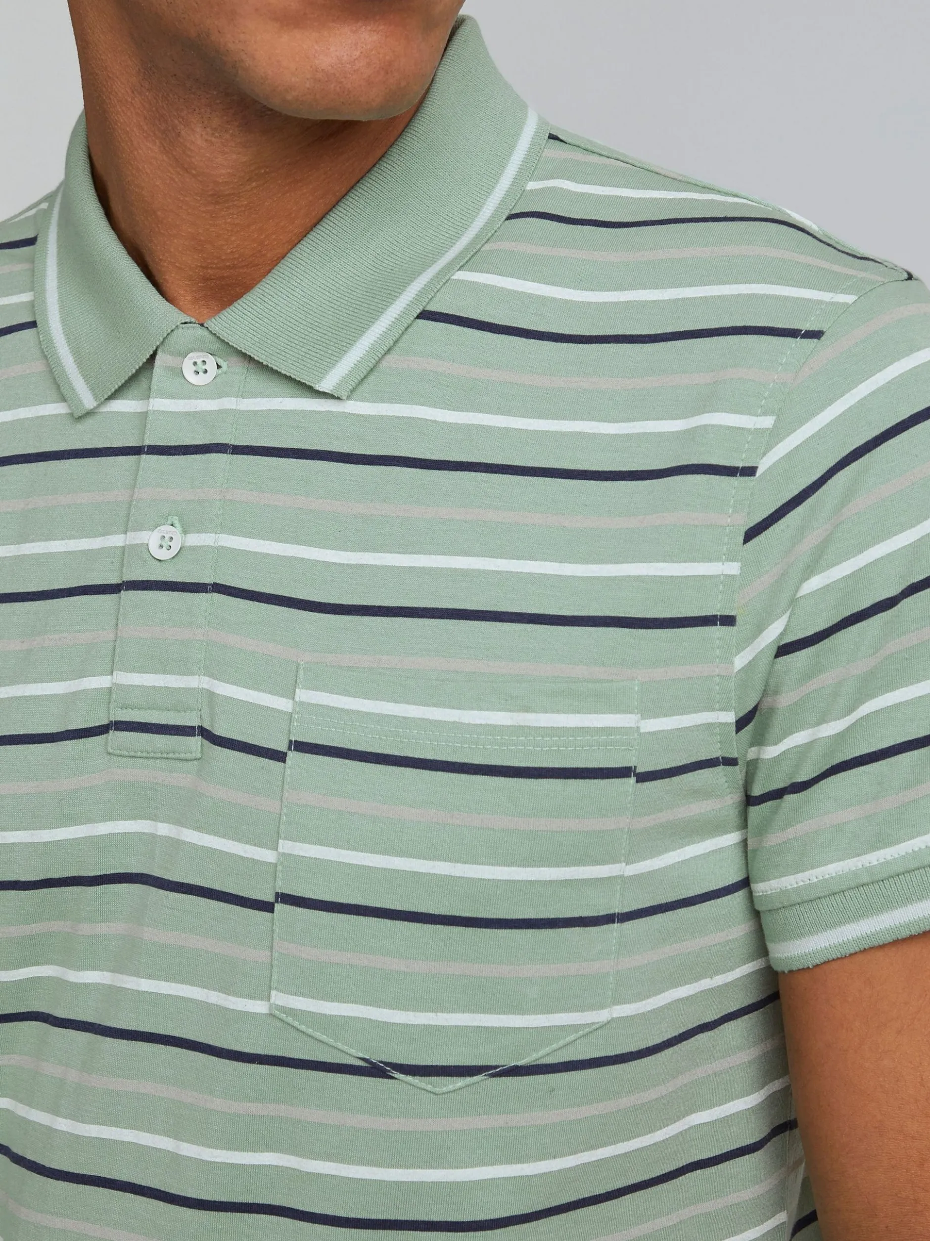 BLEND Herren Poloshirt - BHDominik in mint