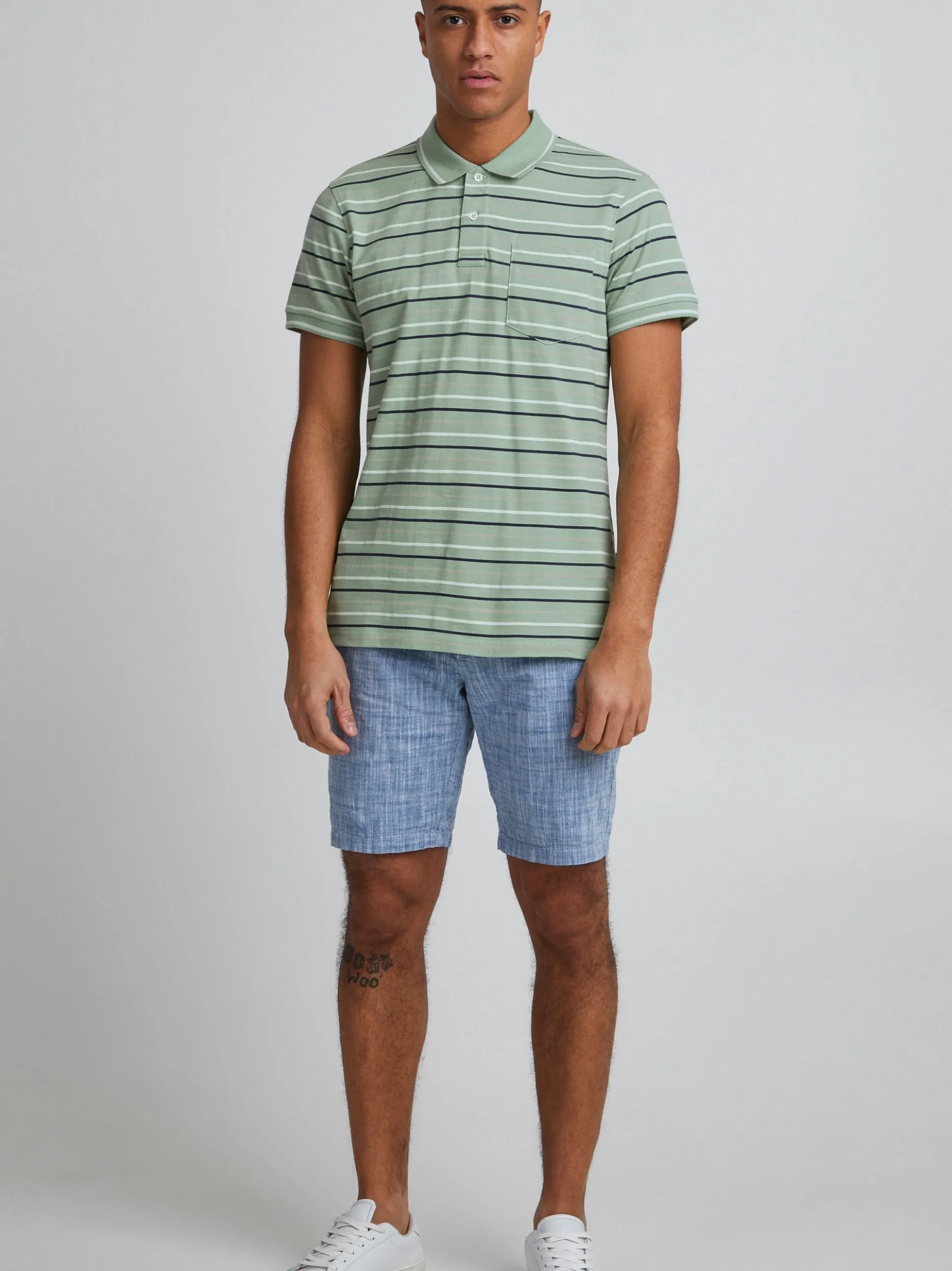 BLEND Herren Poloshirt - BHDominik in mint