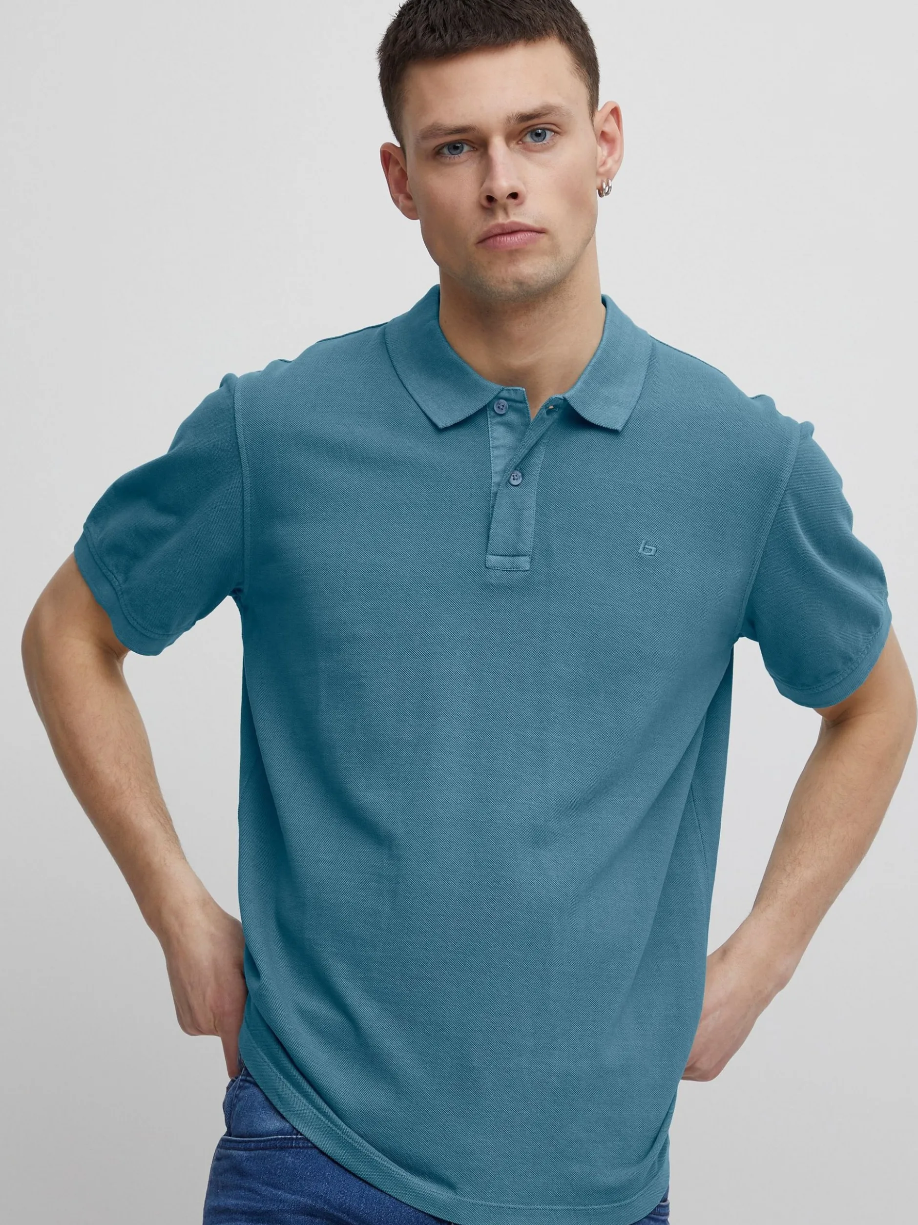 BLEND Herren Poloshirt - BHEdington in blau