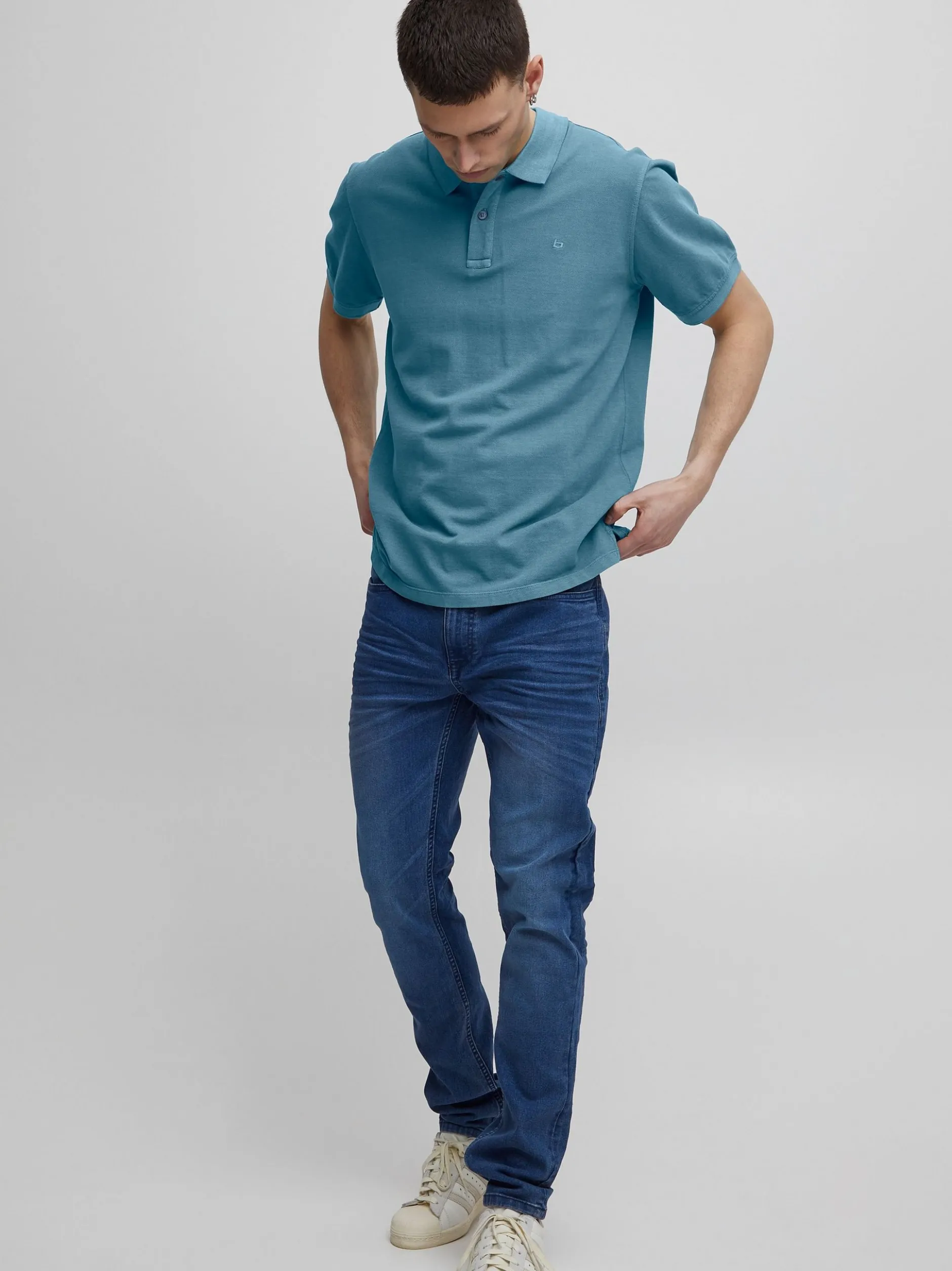 BLEND Herren Poloshirt - BHEdington in blau