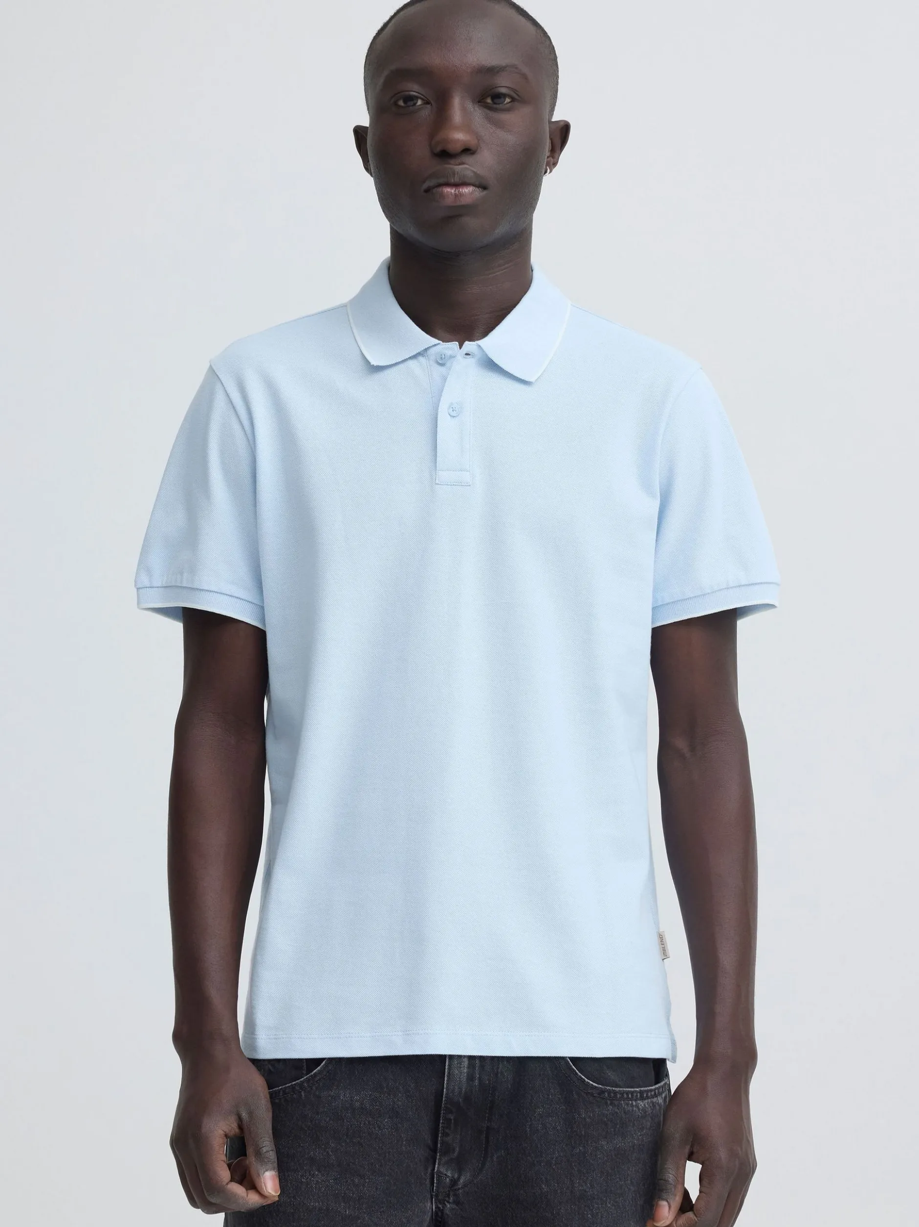 BLEND Herren Poloshirt - BHEdin in hellblau