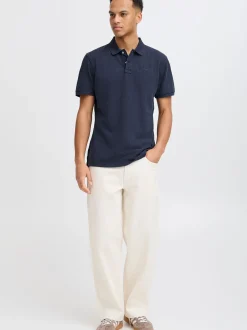 BLEND Herren Poloshirt - BHEfran in blau
