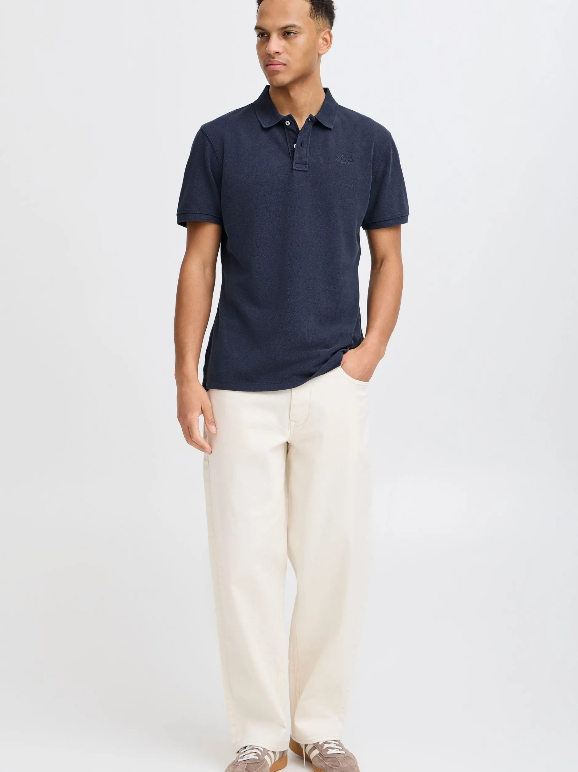 BLEND Herren Poloshirt - BHEfran in blau