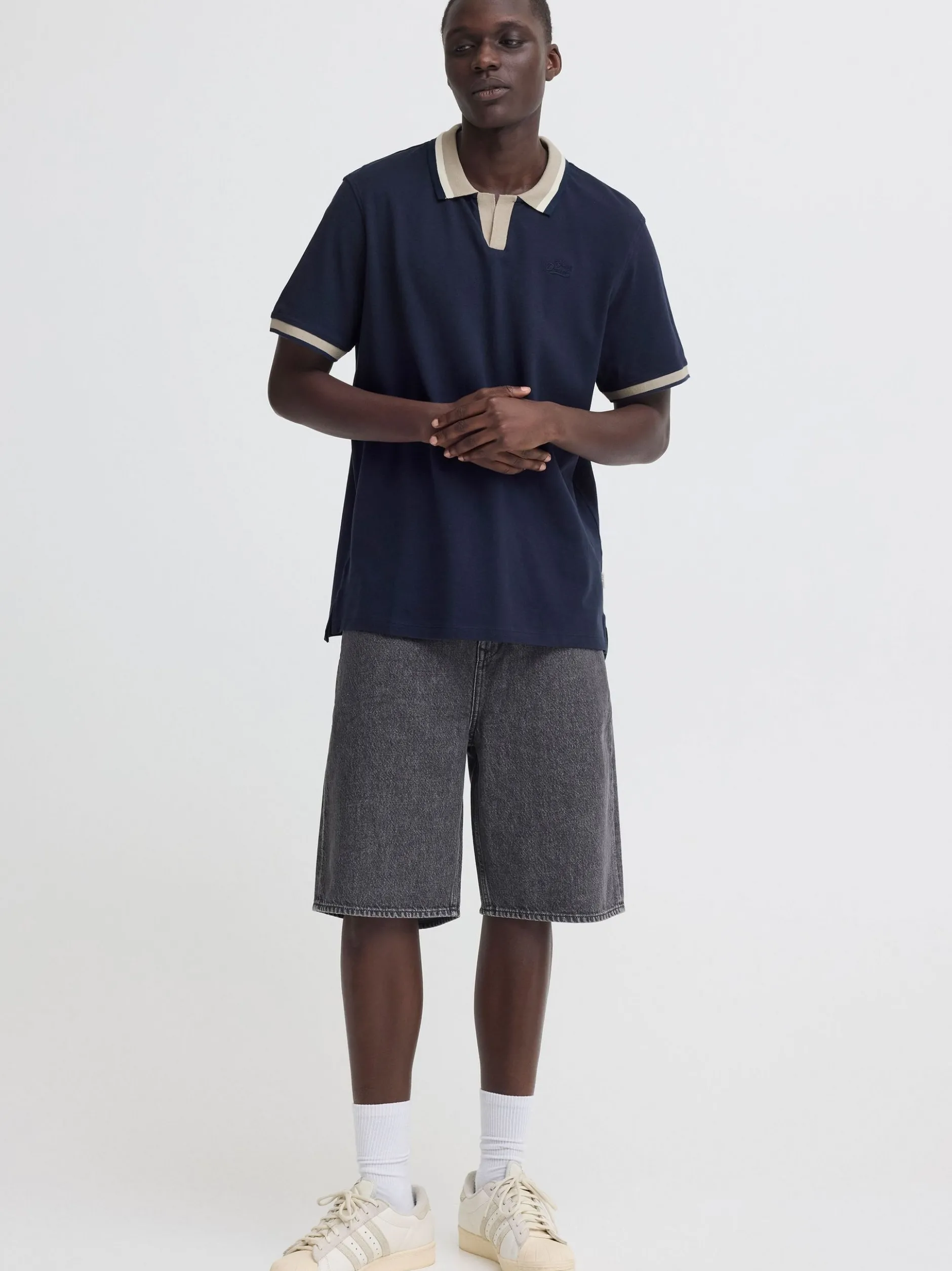BLEND Herren Poloshirt - BHEvo in blau