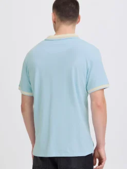 BLEND Herren Poloshirt - BHEvo in hellblau