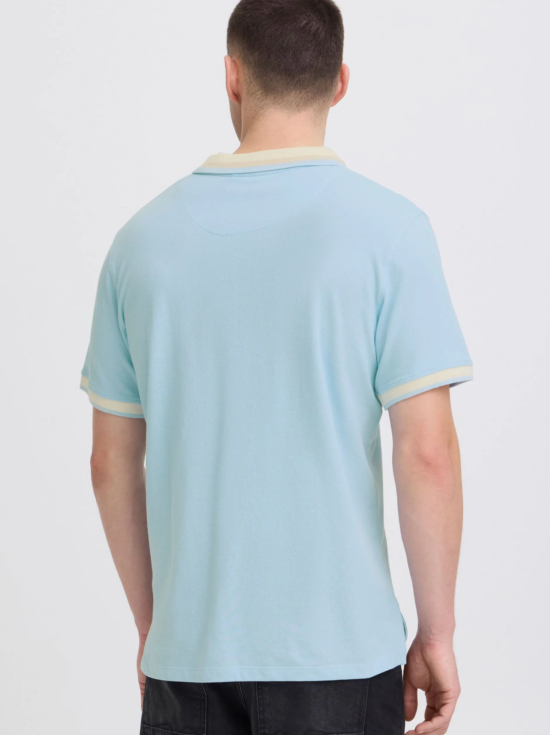 BLEND Herren Poloshirt - BHEvo in hellblau