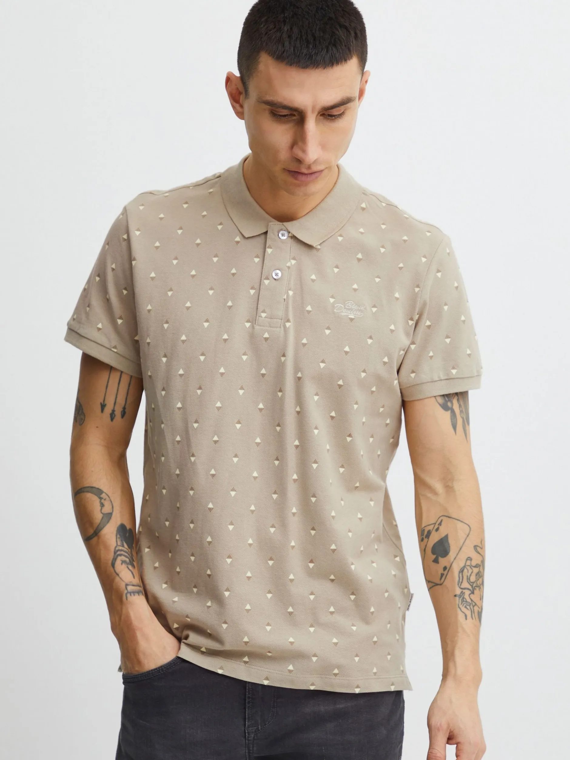 BLEND Herren Poloshirt - BHPolo in beige