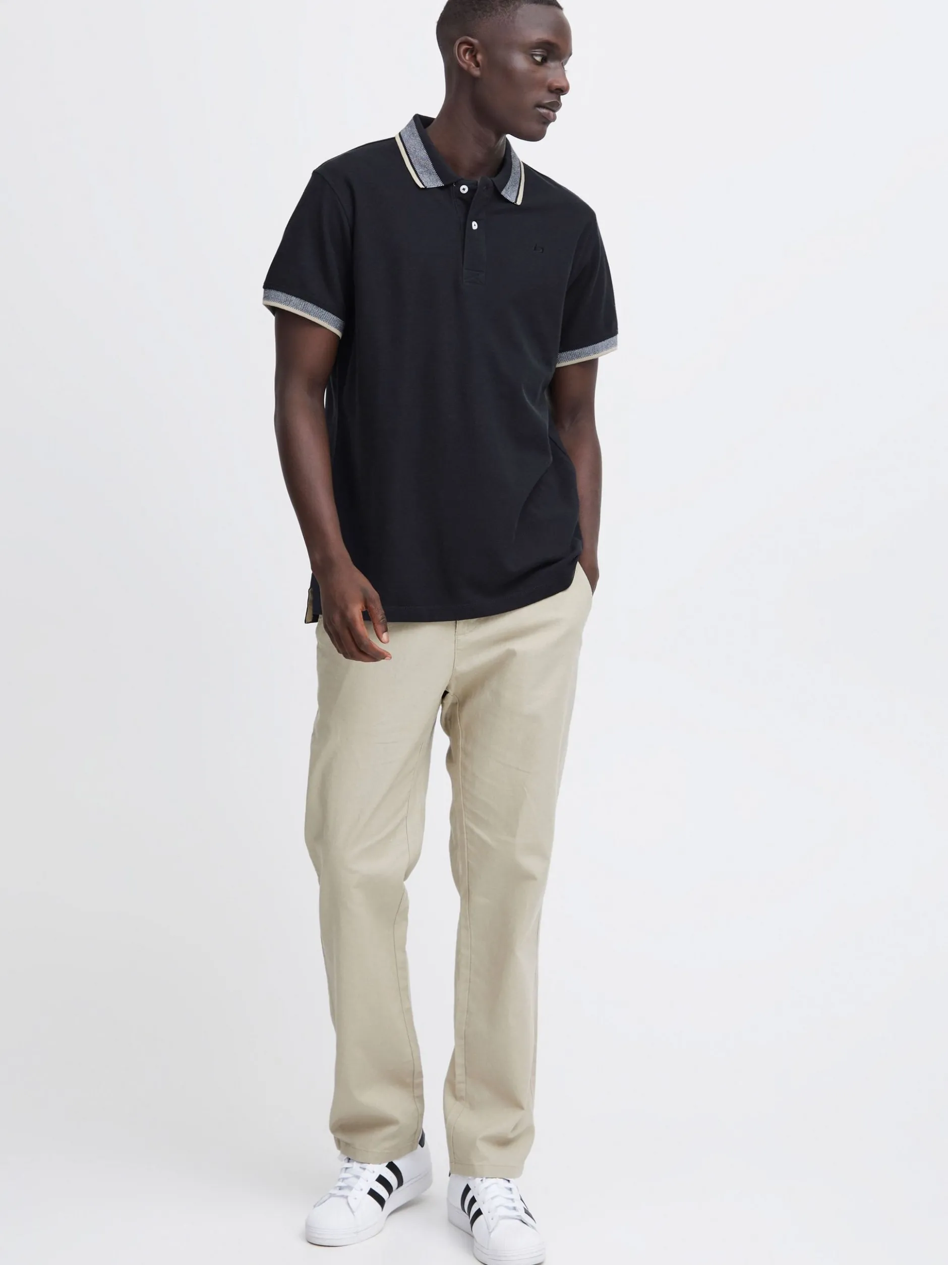 BLEND Herren Poloshirt - BHPolo in schwarz