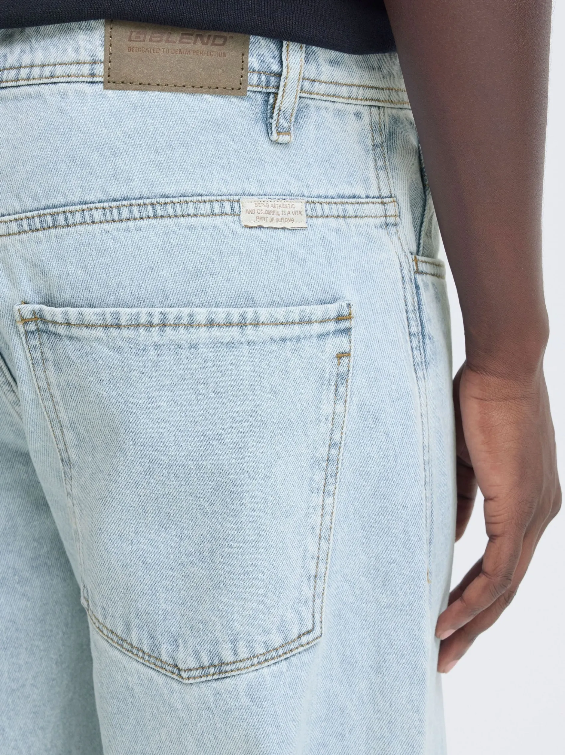 BLEND Herren Relax-fit-Jeans - BHFlake in light stone