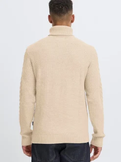 BLEND Herren Rollkragenpullover - BHBasim in beige