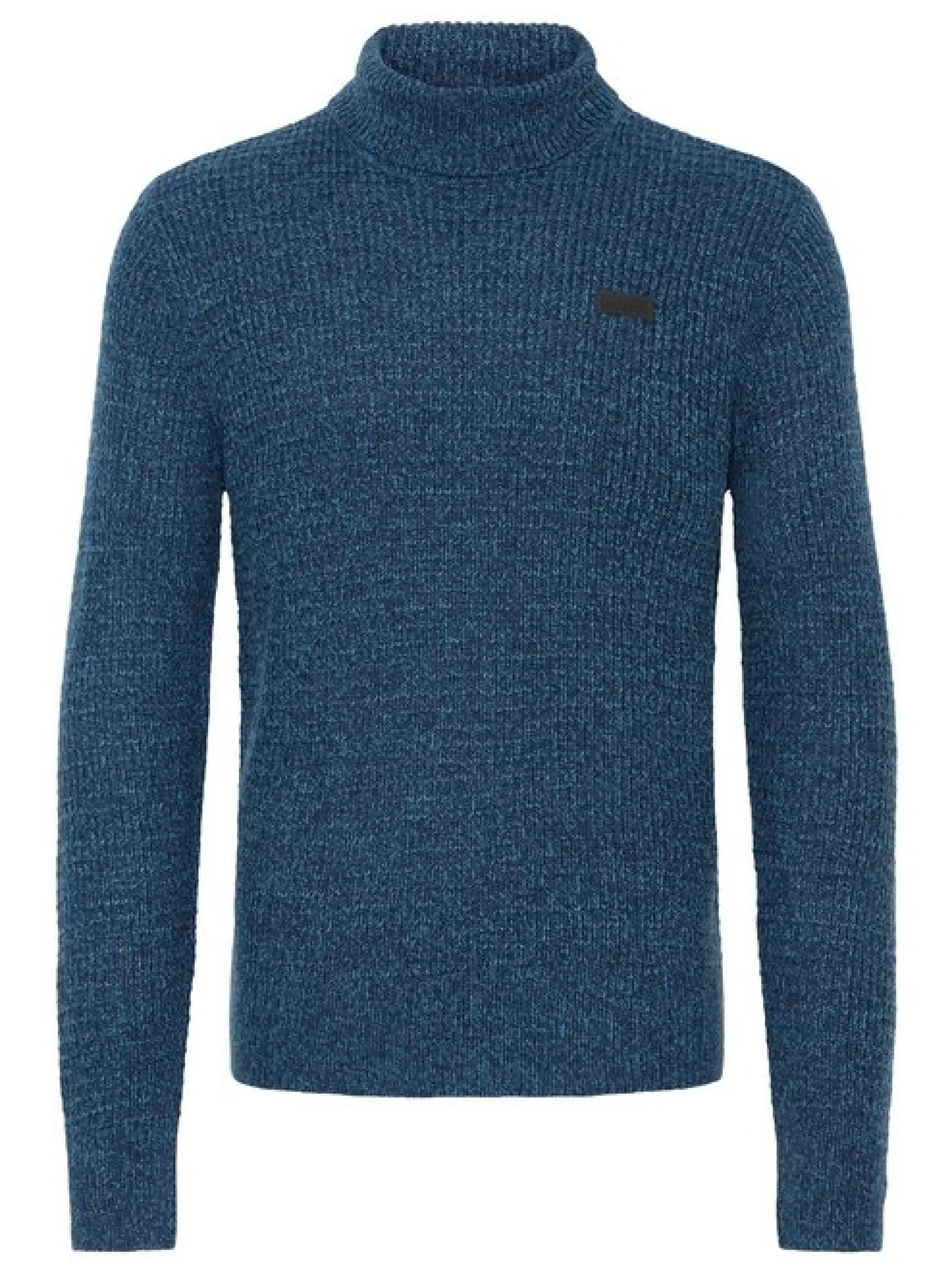 BLEND Herren Rollkragenpullover - BHPatta in blau