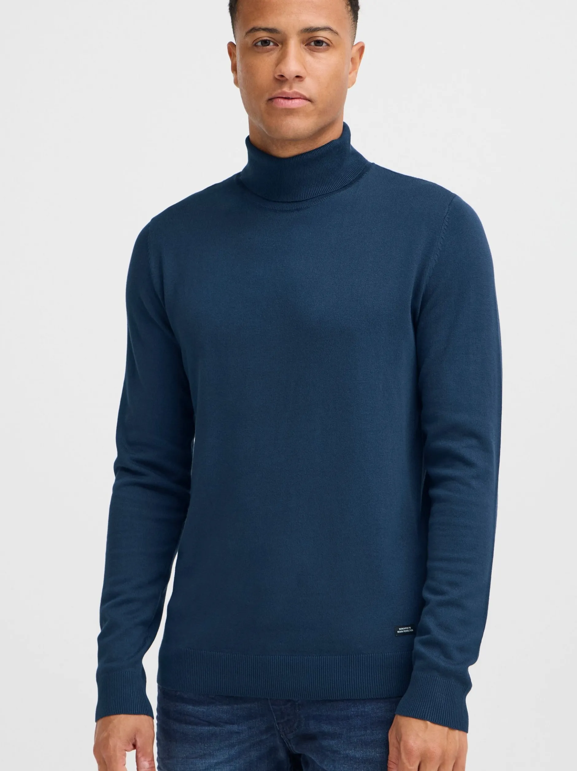 BLEND Herren Rollkragenpullover - BHWedat in blau