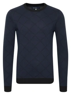 BLEND Herren Rundhalspullover - BHNison in blau