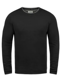 BLEND Herren Rundhalspullover - BHOdin in schwarz