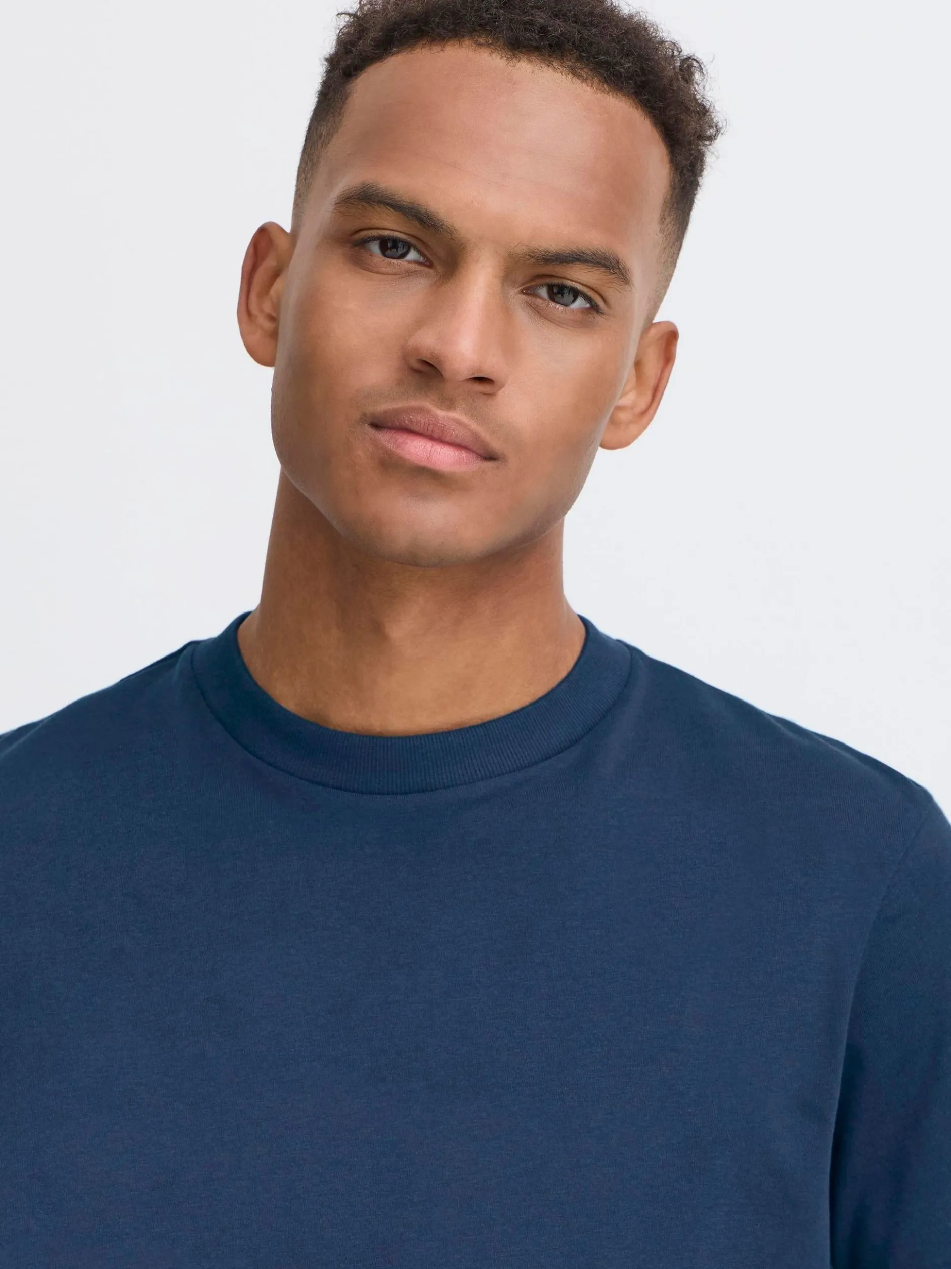 BLEND Herren Rundhalsshirt - BHIvo 2er-Pack in blau