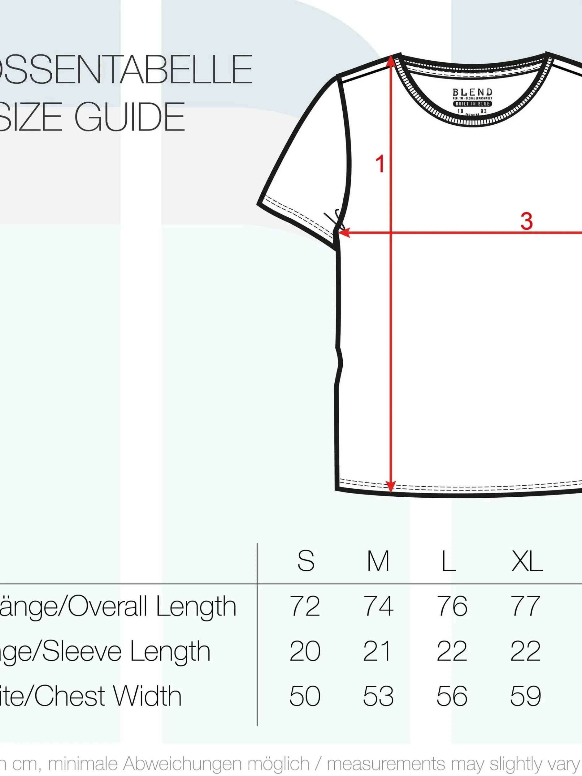 BLEND Herren Rundhalsshirt - BHCalifo in weiß