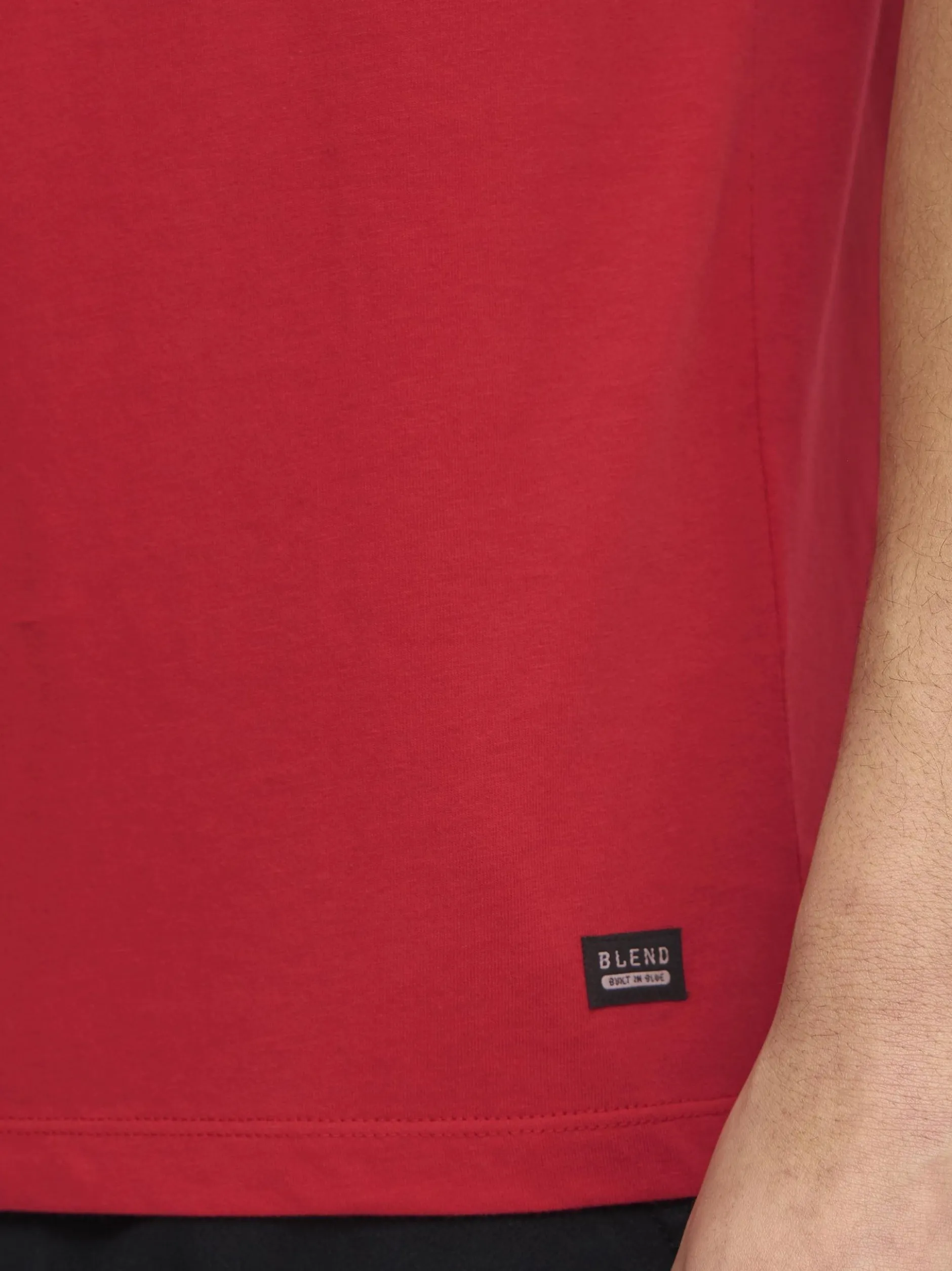 BLEND Herren Rundhalsshirt - BHDoppler in rot