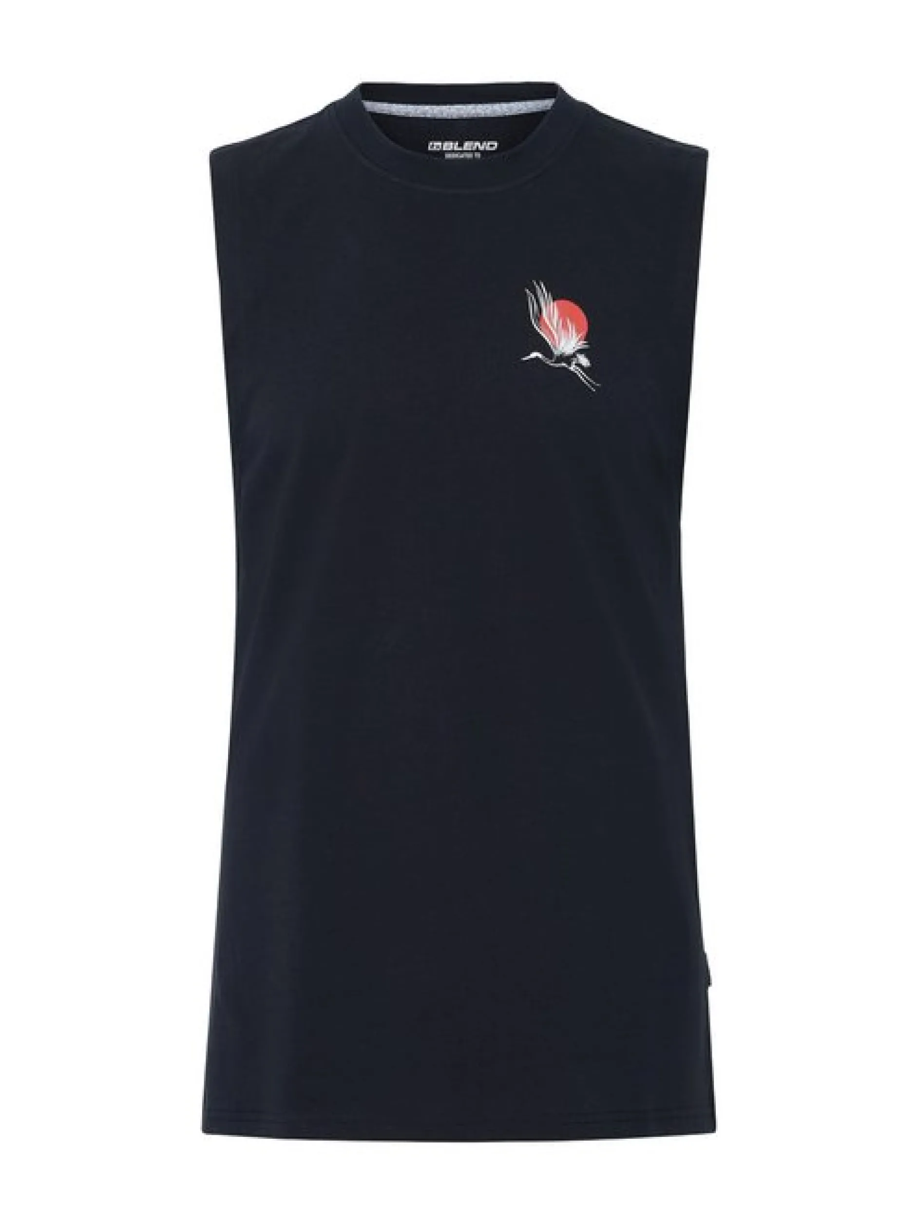 BLEND Herren Rundhalsshirt - BHJapo in schwarz