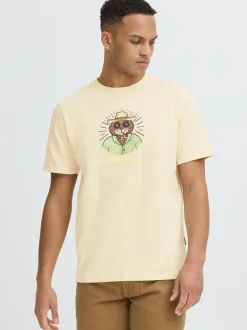 BLEND Herren Rundhalsshirt - BHKarsten in sand