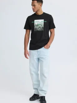 BLEND Herren Rundhalsshirt - BHKean in schwarz
