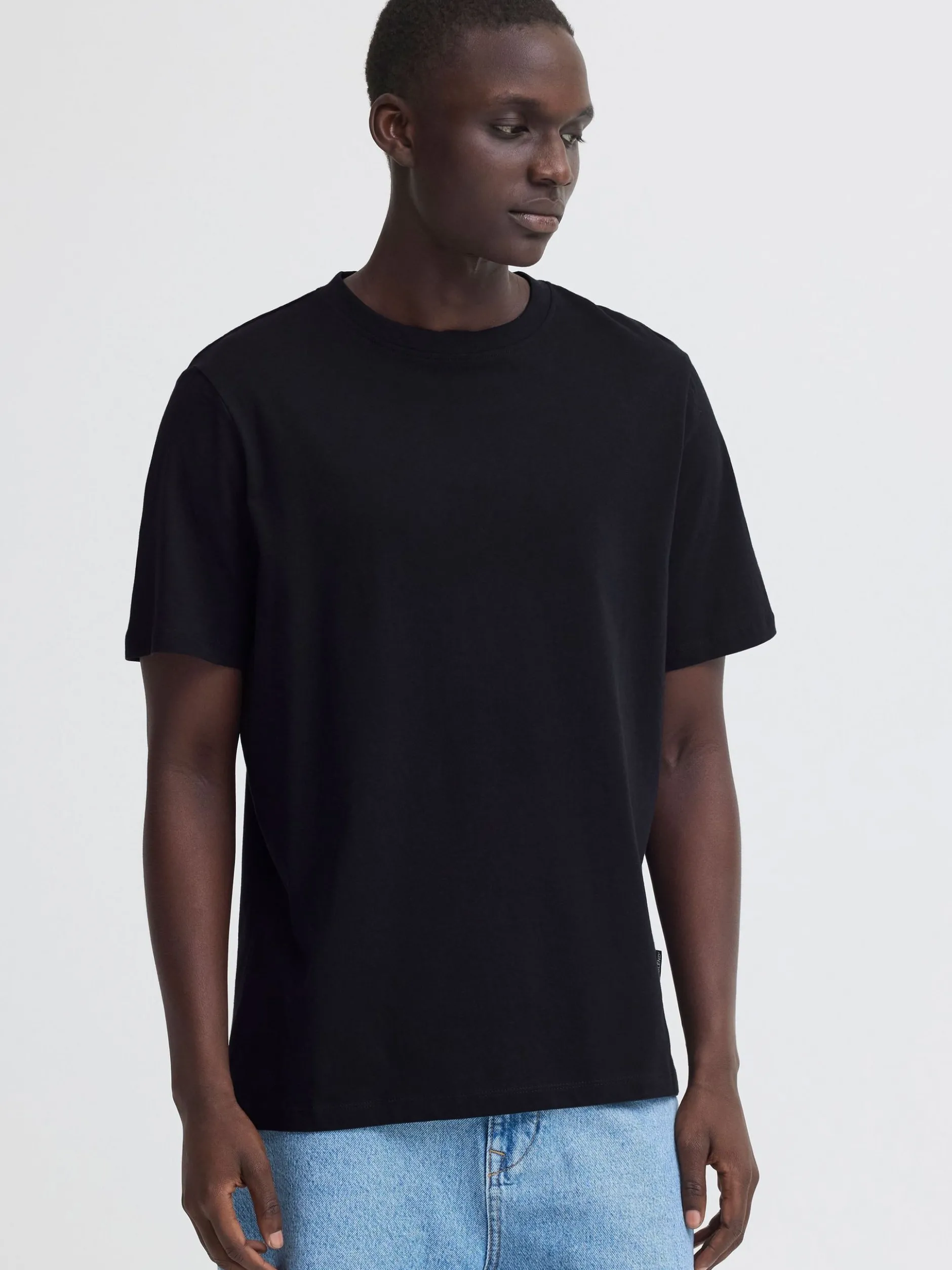 BLEND Herren Rundhalsshirt - BHKurtis Backprint in schwarz