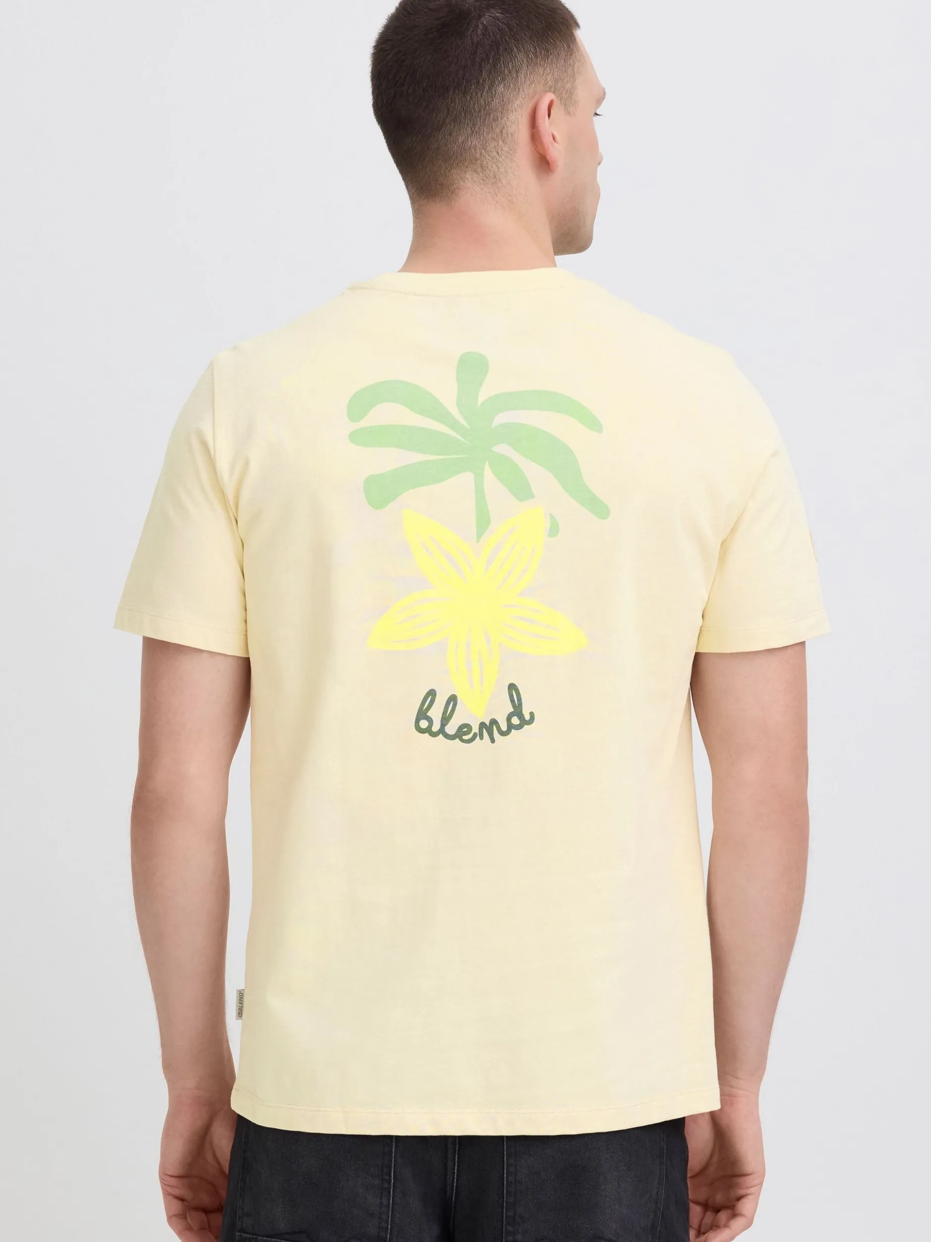BLEND Herren Rundhalsshirt - BHSun in sand
