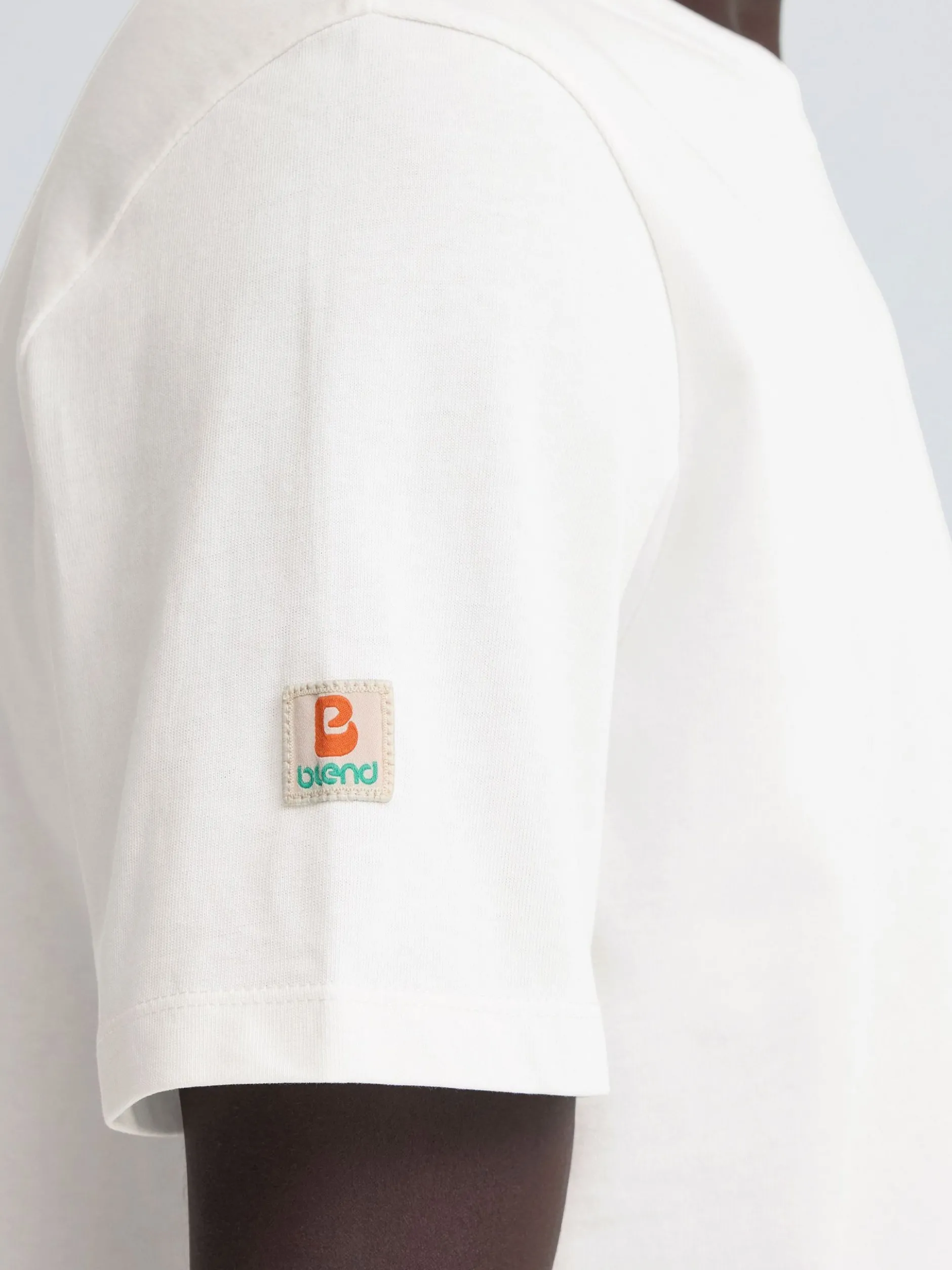 BLEND Herren Rundhalsshirt - BHSun in weiß