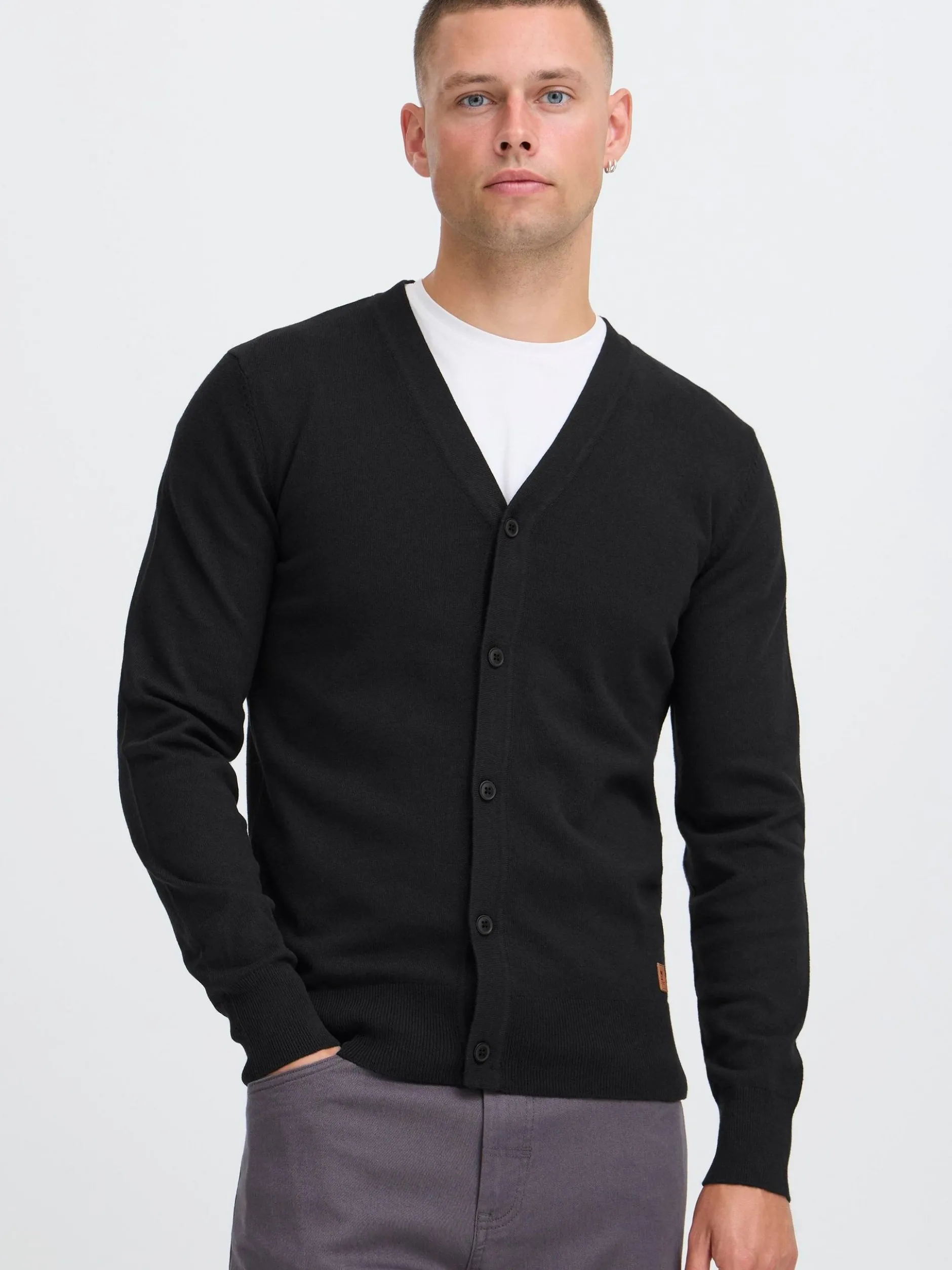 BLEND Herren Strickjacke - BHFinex in schwarz