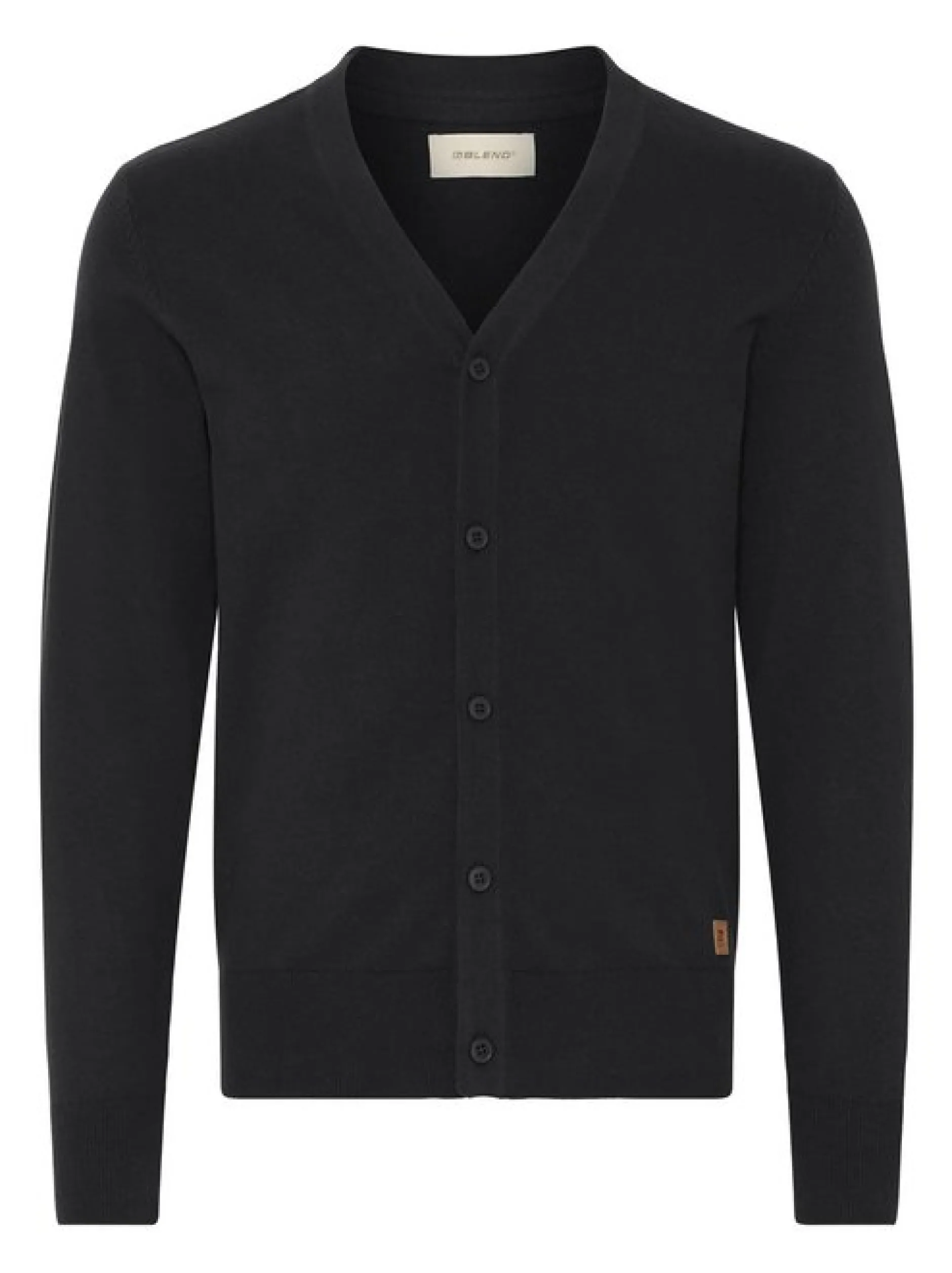 BLEND Herren Strickjacke - BHFinex in schwarz