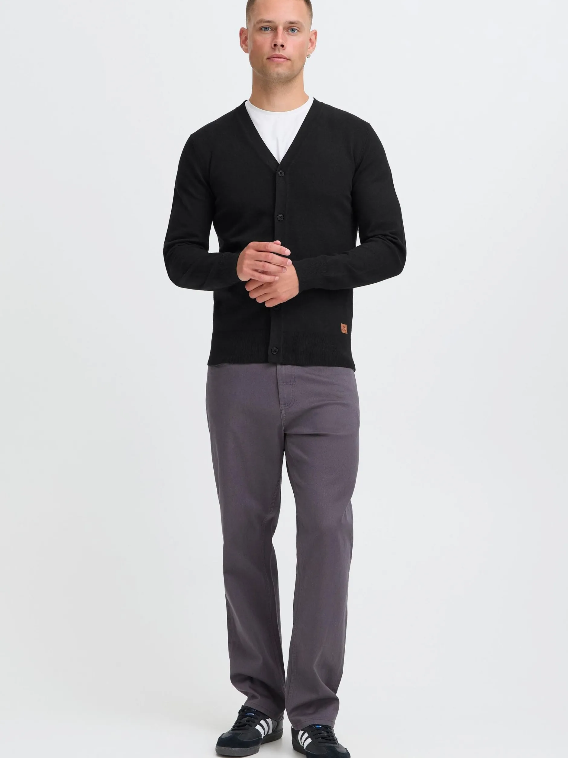 BLEND Herren Strickjacke - BHFinex in schwarz