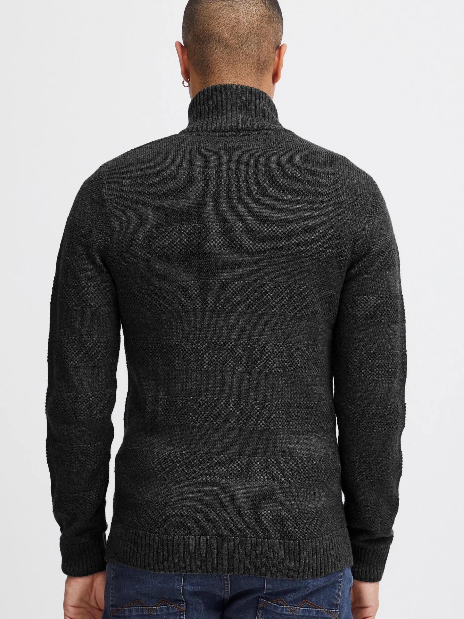 BLEND Herren Strickjacke - BHGalmaro in anthrazit