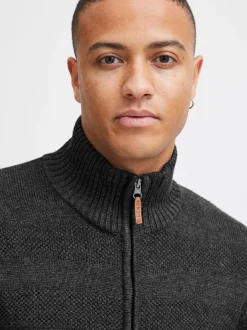 BLEND Herren Strickjacke - BHGalmaro in anthrazit