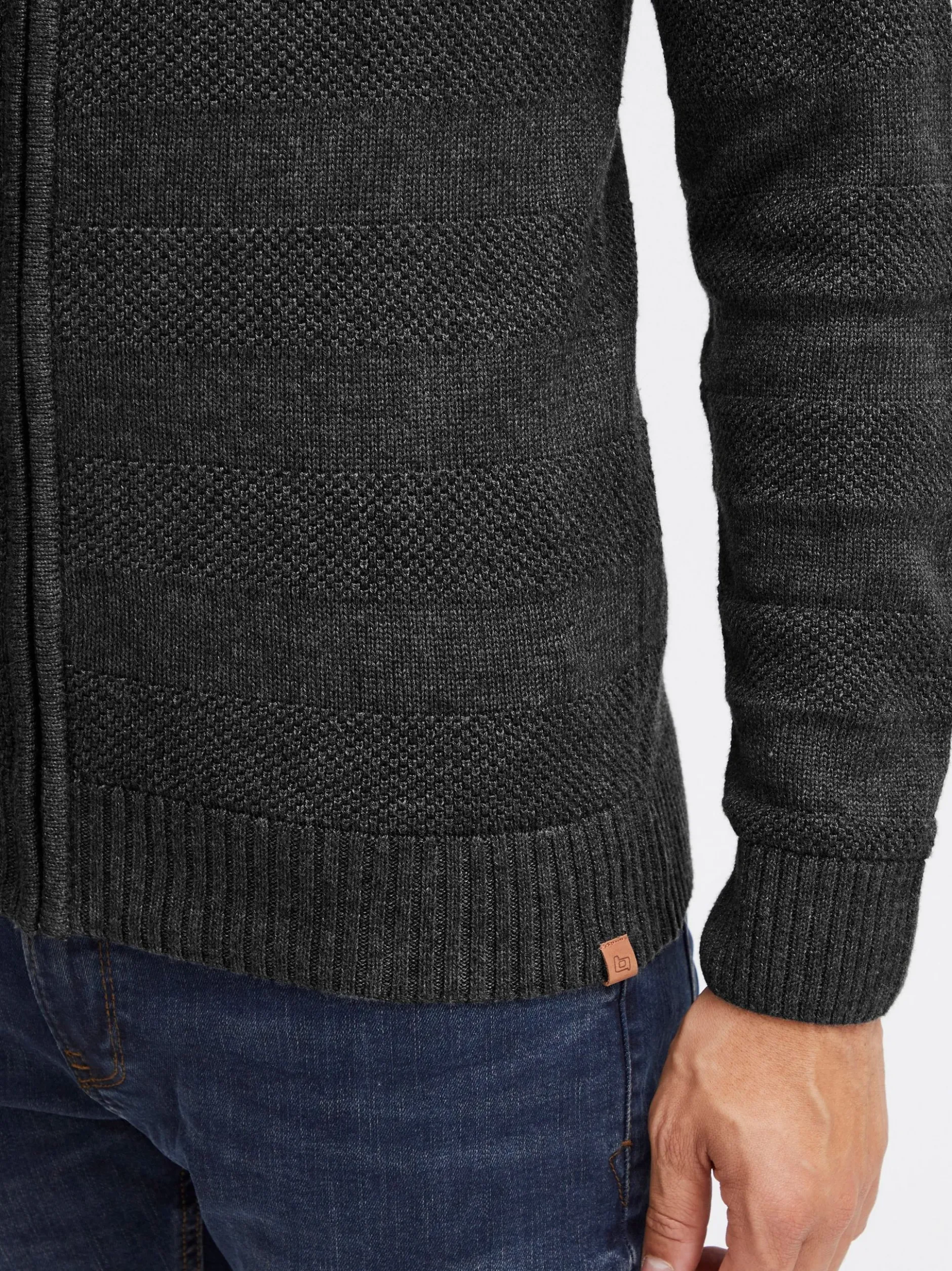 BLEND Herren Strickjacke - BHGalmaro in anthrazit