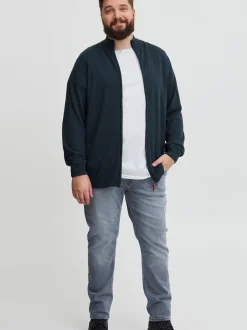 BLEND Herren Strickjacke - BHNorman Big & Tall in blau