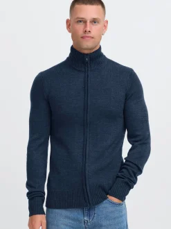 BLEND Herren Strickjacke - BHRycel in blau