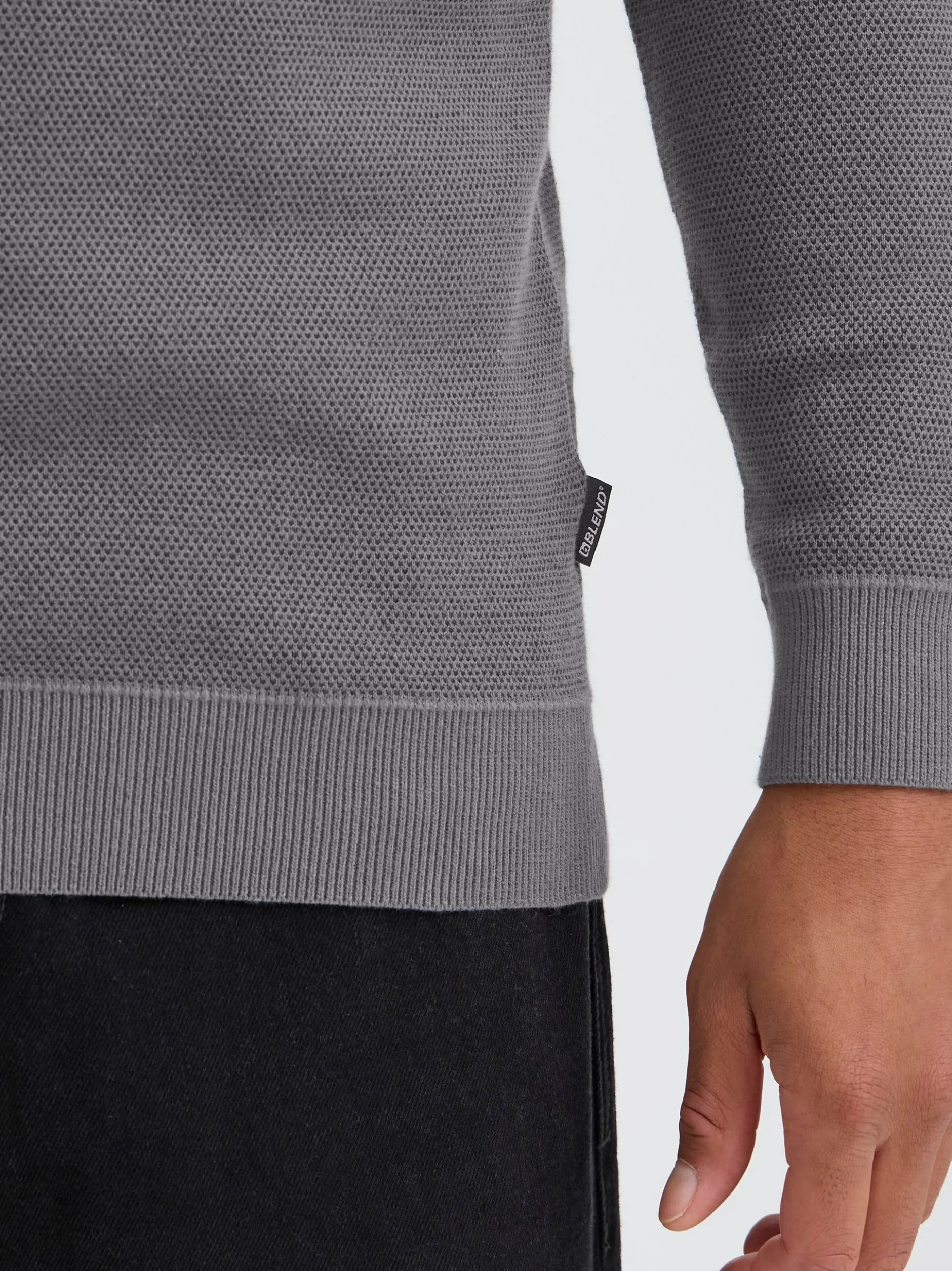 BLEND Herren Strickpullover - BHBaal in grau