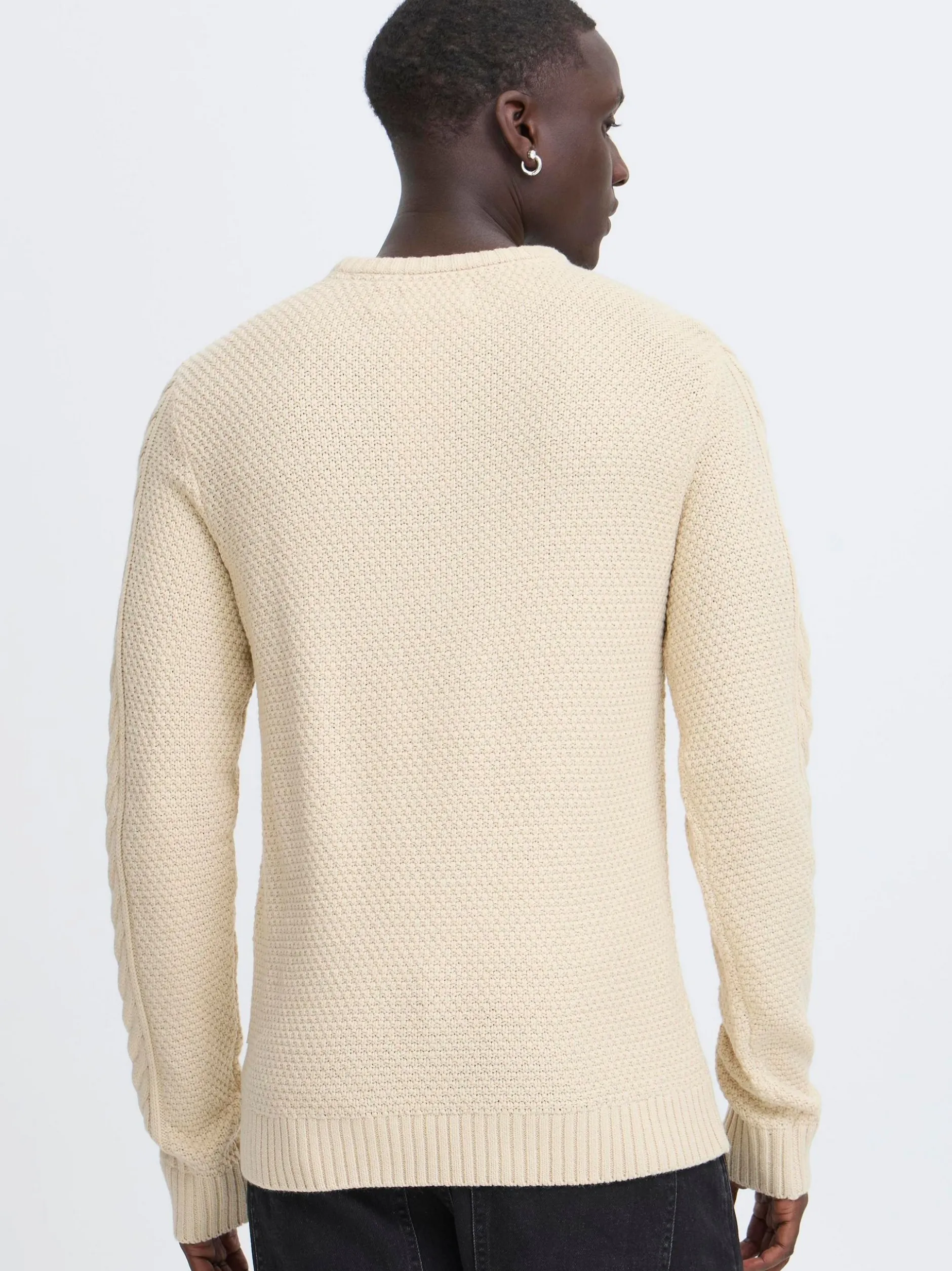 BLEND Herren Strickpullover - BHBasim in beige