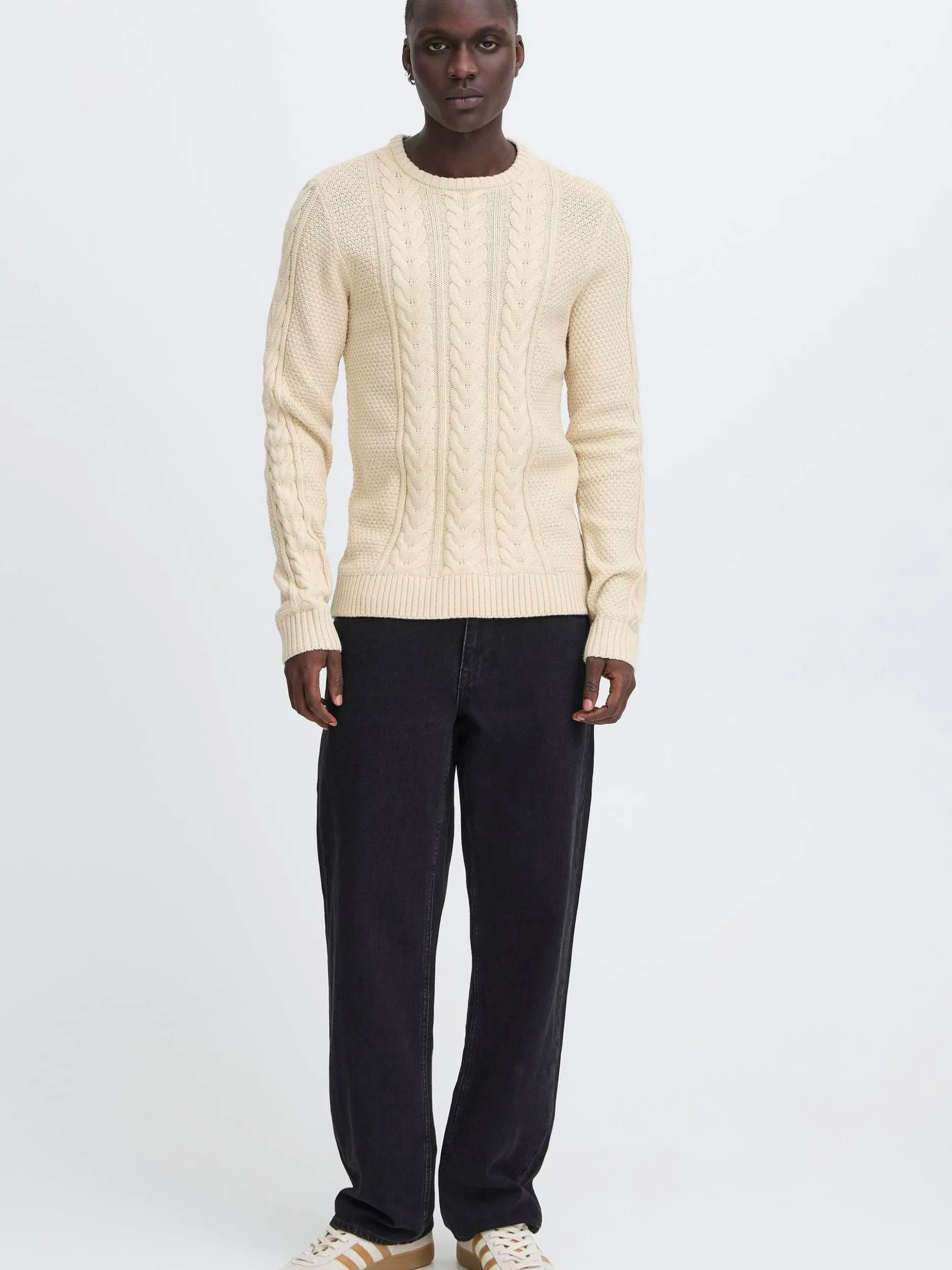 BLEND Herren Strickpullover - BHBasim in beige