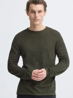 BLEND Herren Strickpullover - BHBror in oliv
