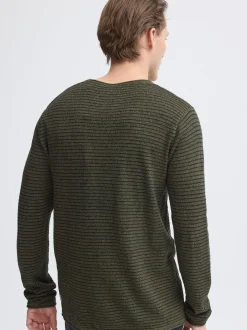 BLEND Herren Strickpullover - BHBror in oliv