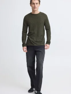 BLEND Herren Strickpullover - BHBror in oliv