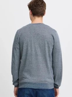 BLEND Herren Strickpullover - BHBruton in blau