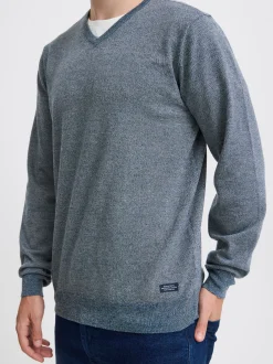 BLEND Herren Strickpullover - BHBruton in blau