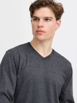 BLEND Herren Strickpullover - BHBruton in schwarz